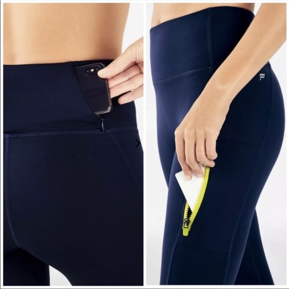 Fabletics Blue Motion365 Trinity Utility Leggings - Picture 3 of 6